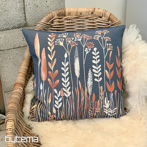 Prevleka za blazino WILD MEADOW modra