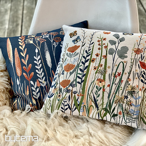 Prevleka za blazino WILD MEADOW modra