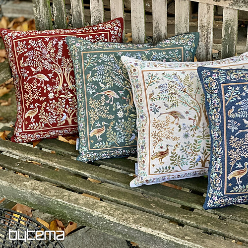 Prevleka za blazino iz tapiserije WILLIAM MORRIS modra