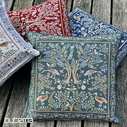Prevleka za blazino iz tapiserije WILLIAM MORRIS modra