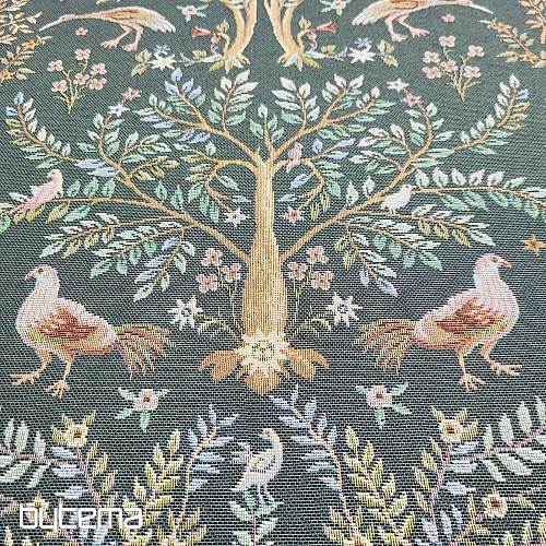 Tkanina za tapiserije WILLIAM MORRIS zelena