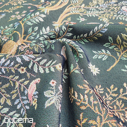Tkanina za tapiserije WILLIAM MORRIS zelena