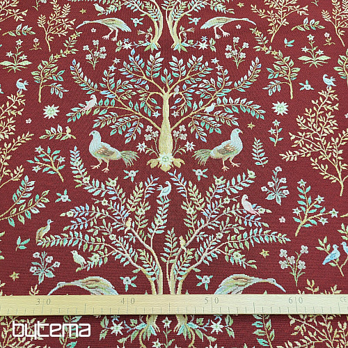 Blago za tapiserije WILLIAM MORRIS bordo