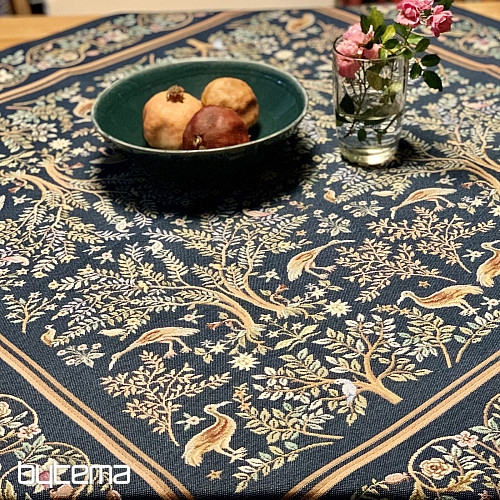 Tapiserija prt in šal WILLIAM MORRIS modra
