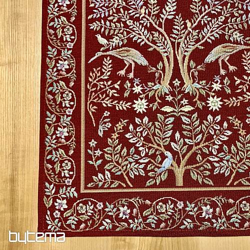 Tapiserija prt in šal WILLIAM MORRIS bordo