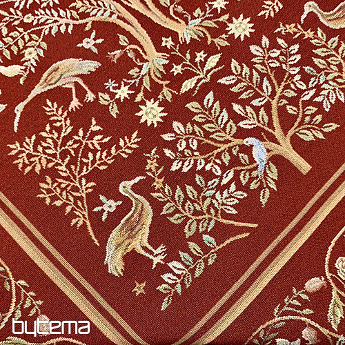 Tapiserija prt in šal WILLIAM MORRIS bordo