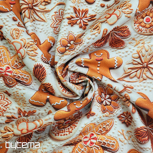 GINGERBREAD bombažna tkanina