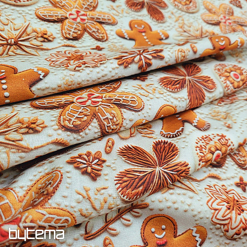 GINGERBREAD bombažna tkanina