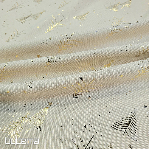 Bombažna tkanina BEIGE TREES