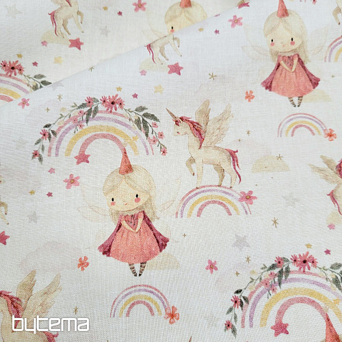 Bombažna tkanina RAINBOW FAIRY