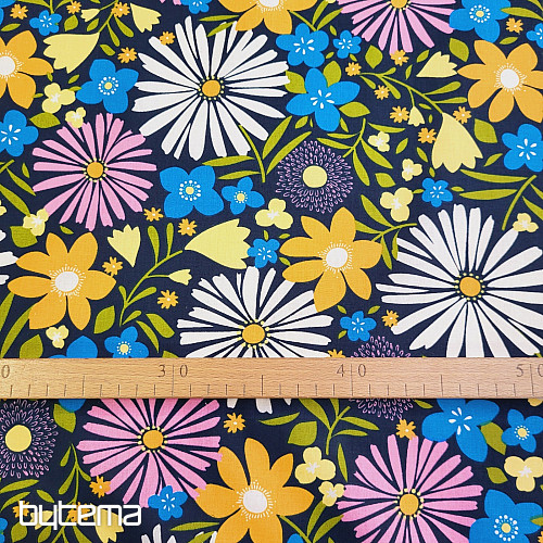 DAISIES bombažno blago