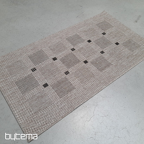 Preproga bouclé FLOORLUX 20079/04 pike srebrno-črna