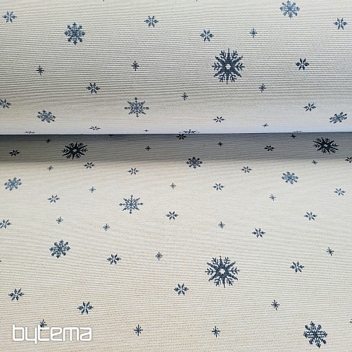 Tapiserijska tkanina SOFT FLAKE MODRA