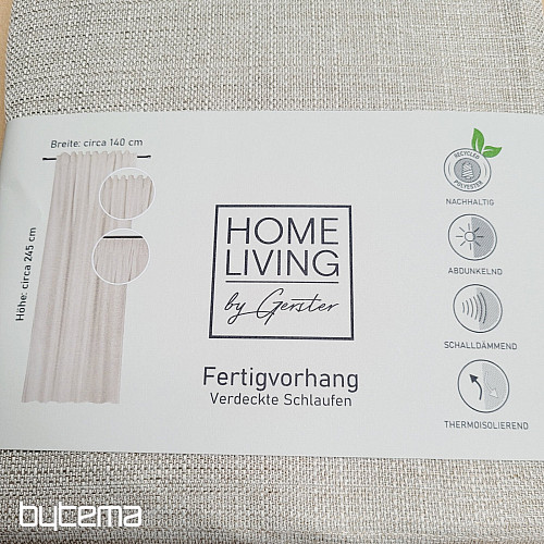 Luksuzna že izdelana zavesa HOME LIVING bež