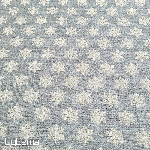 Luksuzna dekorativna tkanina FLAKES GREY