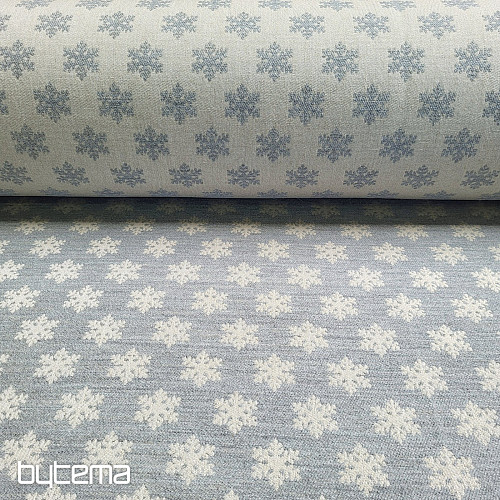 Luksuzna dekorativna tkanina FLAKES GREY