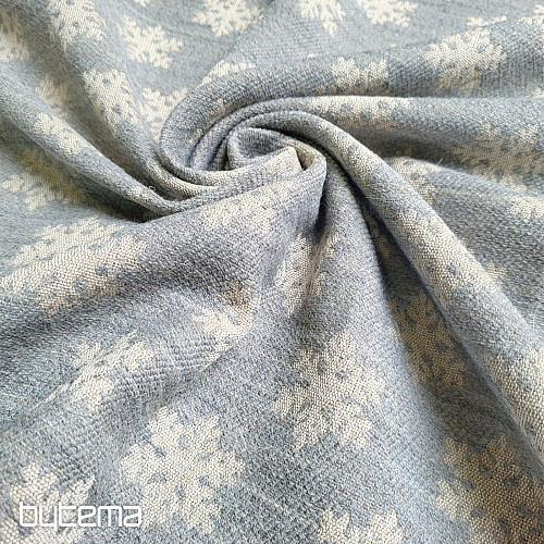 Luksuzna dekorativna tkanina FLAKES GREY