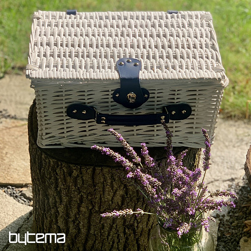 Piknik košara GARDEN bela za 2 osebi