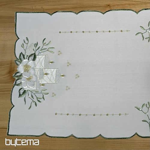 Vezeni prt BELE SVEČE