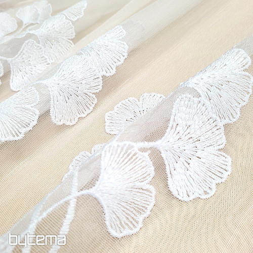 Zavesa 835 GINKO bela