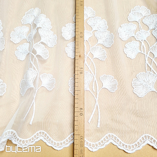 Zavesa 835 GINKO bela