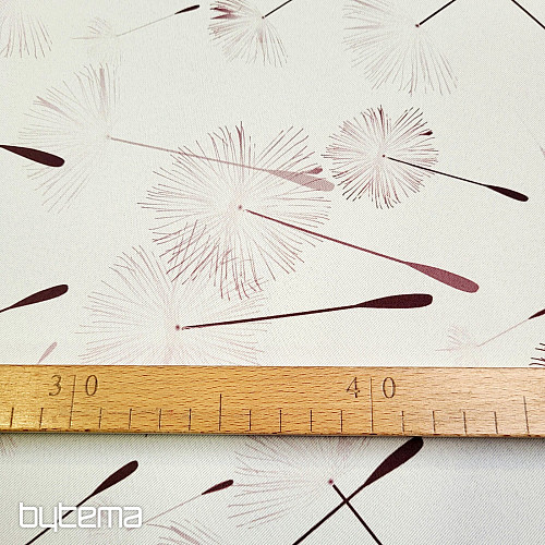 Dekorativna tkanina BLACK OUT DANDELION rjava