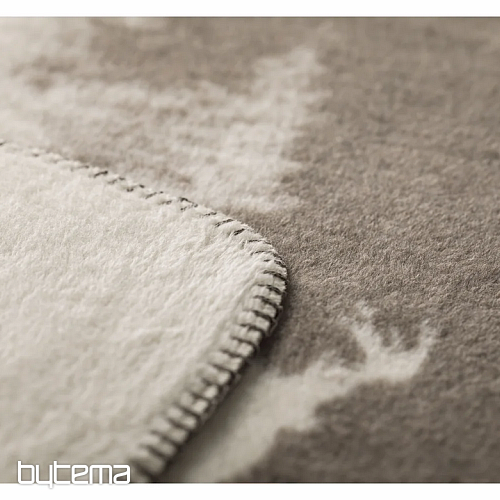 Odeja DF SAVONA SNOWY DEER kremna