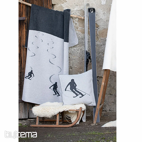 Dekorativni pokrov DF LUCA SKIER GREY