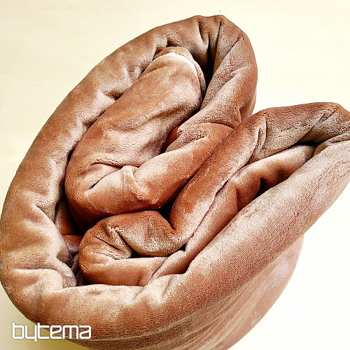 Posteljnina iz mikroflanela ČOKOLADA