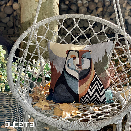 Prevleka za vzglavnik iz tapiserije MEDVED