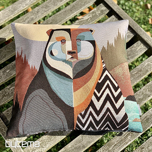 Prevleka za vzglavnik iz tapiserije MEDVED