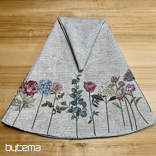 Okrogel tapiserijski prt FLORES TIME