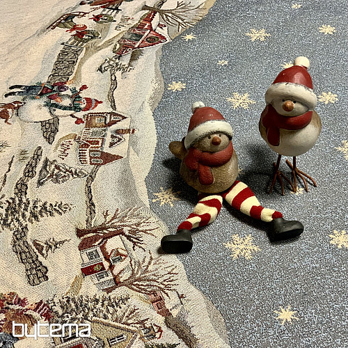 Okrogel božični tapiserijski prt BOŽIČNO VESELJE