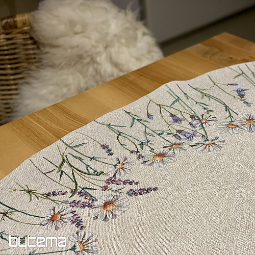 Okrogel tapiserijski prt SPRING CARESSES