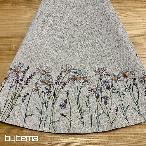 Okrogel tapiserijski prt SPRING CARESSES