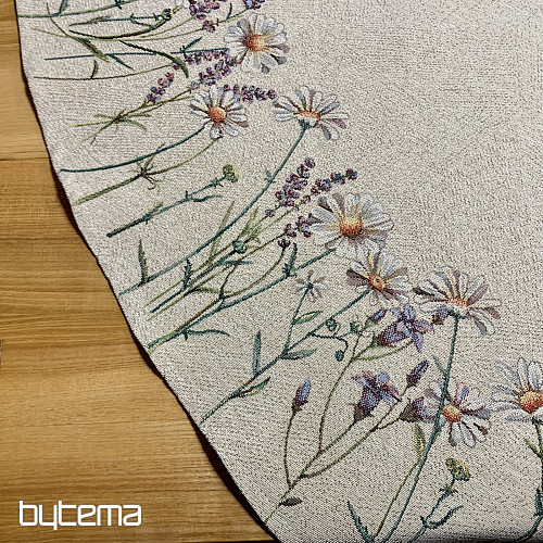 Okrogel tapiserijski prt SPRING CARESSES