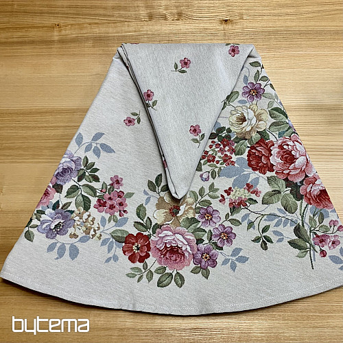 Okrogel tapiserijski prt BOUQUET BORDURA