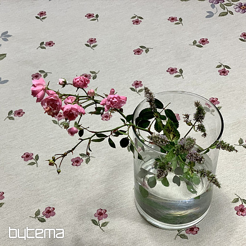 Okrogel tapiserijski prt BOUQUET BORDURA