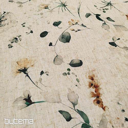 Dekorativna tkanina POZNO CVETEČJE oker