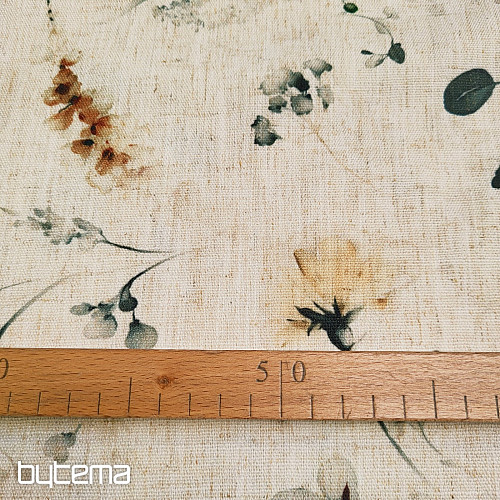 Dekorativna tkanina POZNO CVETEČJE oker