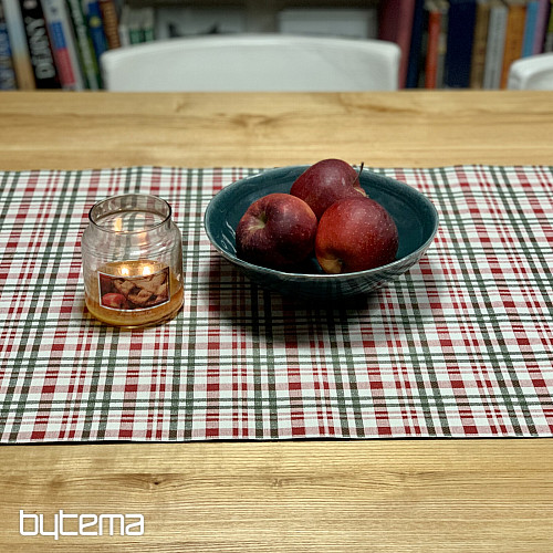 Božični prt in šal SCOTTISH SHELLEY CHECK