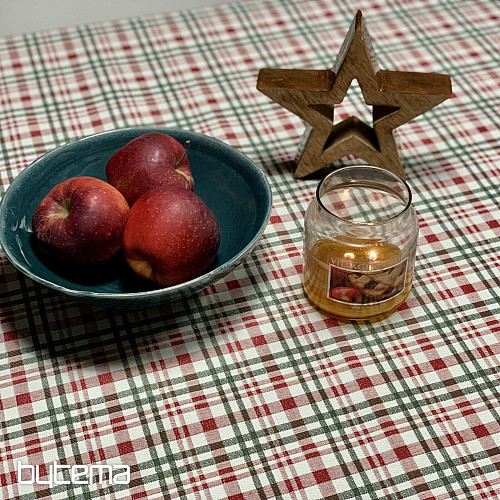 Božični prt in šal SCOTTISH SHELLEY CHECK