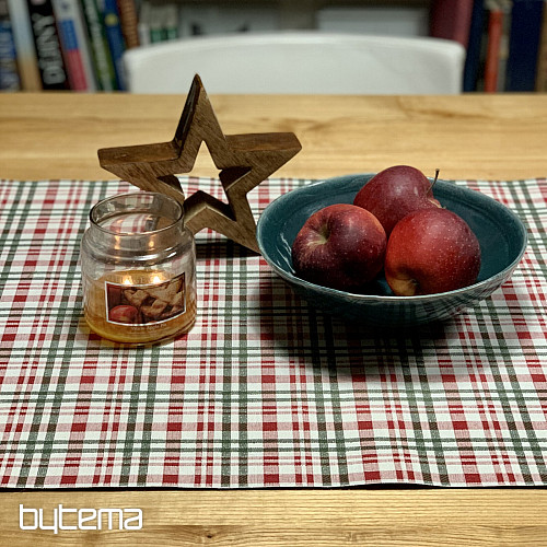 Božični prt in šal SCOTTISH SHELLEY CHECK