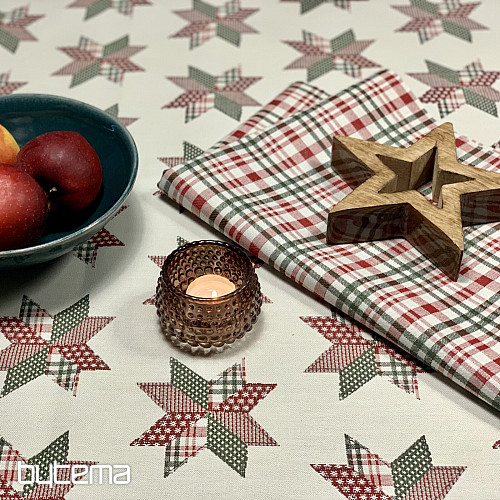 Božični prt in šal STAR SHELLEY