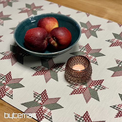 Božični prt in šal STAR SHELLEY