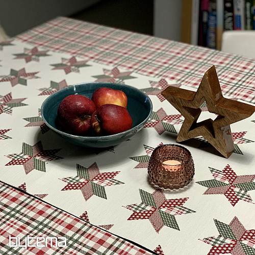 Božični prt in šal STAR SHELLEY