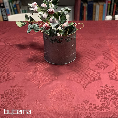 Prt DAMASK bordo 120x140