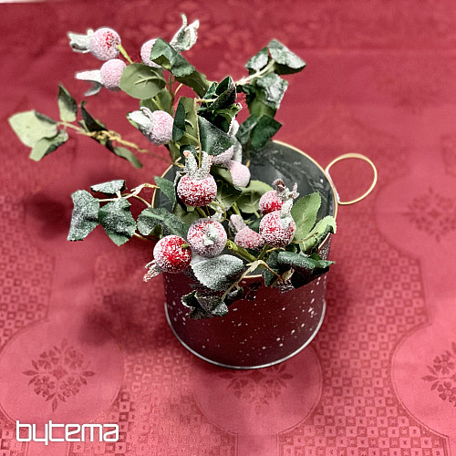 Prt DAMASK bordo 120x140