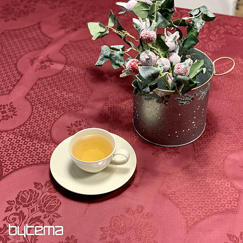 Prt DAMASK bordo 120x140