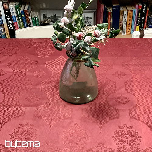 Prt DAMASK bordo 120x140